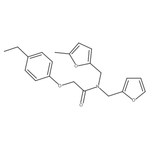 2-(4-ethylphenoxy)-N-(furan-2-ylmethyl)-N-[(5-methylfuran-2-yl)methyl]acetamide Structure