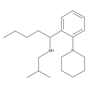 I+/--Butyl-N-(2-methylpropyl)-2-(1-piperidinyl)benzenemethanamine结构式