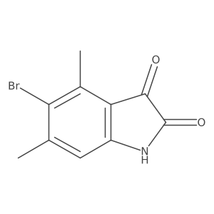 5-Bromo-4,6-dimethyl-2,3-dihydro-1H-indole-2,3-dione Structure