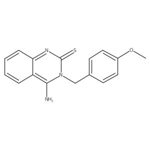4-Imino-3-(4-methoxybenzyl)-3,4-dihydroquinazoline-2-thiol Structure