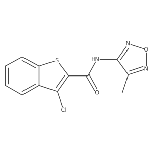 3-chloro-N-(4-methyl-1,2,5-oxadiazol-3-yl)-1-benzothiophene-2-carboxamide Structure