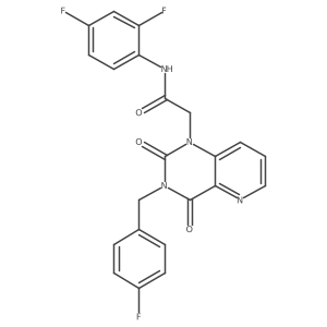N-(2,4-difluorophenyl)-2-(3-(4-fluorobenzyl)-2,4-dioxo-3,4-dihydropyrido[3,2-d]pyrimidin-1(2H)-yl)acetamide结构式