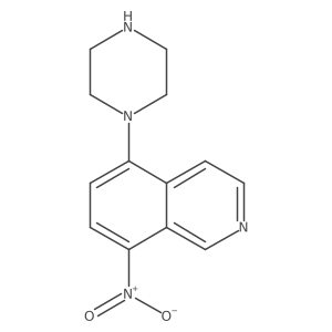 8-Nitro-5-(piperazin-1-yl)isoquinoline结构式