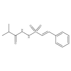 2-methyl-N'-(2-phenylethenesulfonyl)propanehydrazide Structure