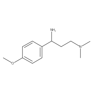 1-(4-methoxyphenyl)-N~3~,N~3~-dimethylpropane-1,3-diamine结构式