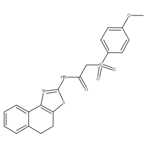 N-(4,5-dihydronaphtho[1,2-d]thiazol-2-yl)-2-((4-methoxyphenyl)sulfonyl)acetamide结构式