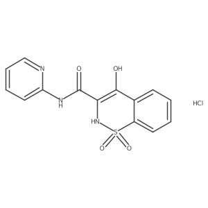 4-hydroxy-1,1-dioxo-N-pyridin-2-yl-2H-1lambda6,2-benzothiazine-3-carboxamide;hydrochloride结构式